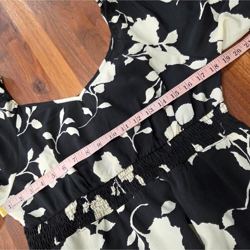 Bloomchic Floral Midi Dress Elbow Length Sleeves Pockets NWT Size 12 - Picture 9 of 10